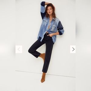 AGOLDE 90'S Pinch Waist High Rise Straight Jeans Black Tea